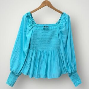 🎉5 for $45 🎉Boston Proper Top Blouse Shirt Size XS Blue